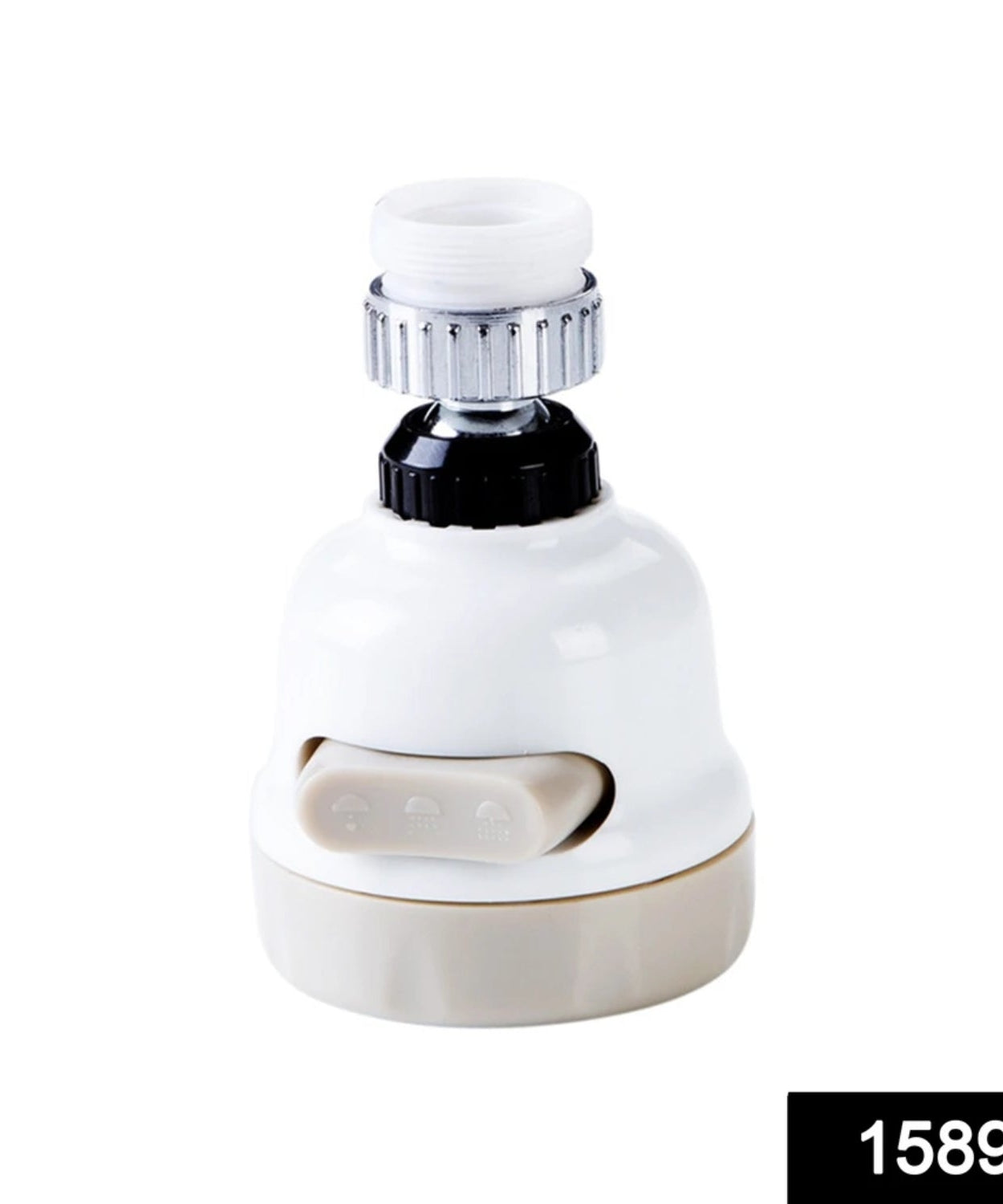 Faucet sprayer with 3 modes and rotatable head