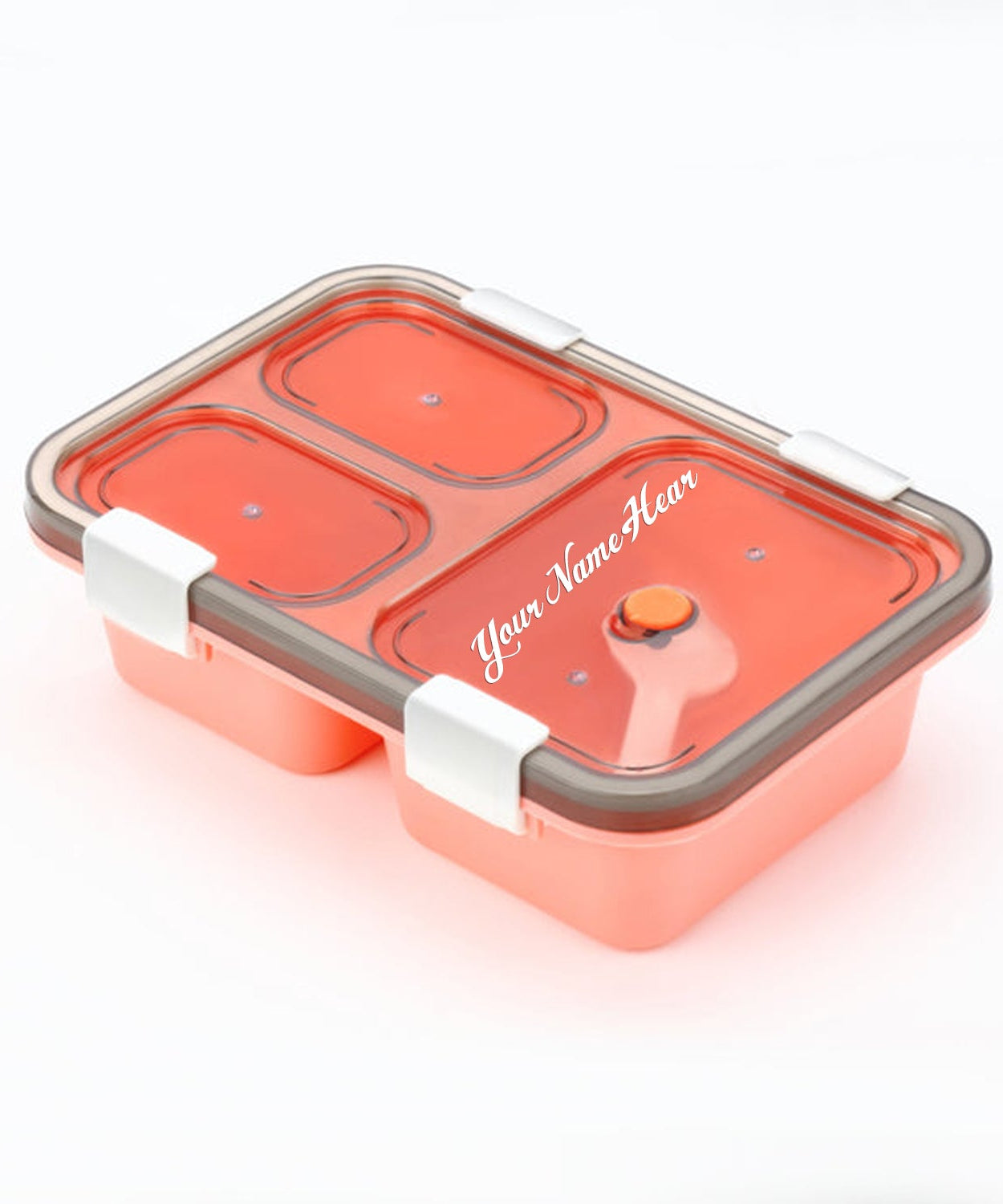 Customize Plastic Lunch Box for Kids, Lunch Box for Kids 3 Compartment Insulated Lunch Box Tiffin Box for Boys, Girls, School & Office Men (3 Compartment Lunch Box)