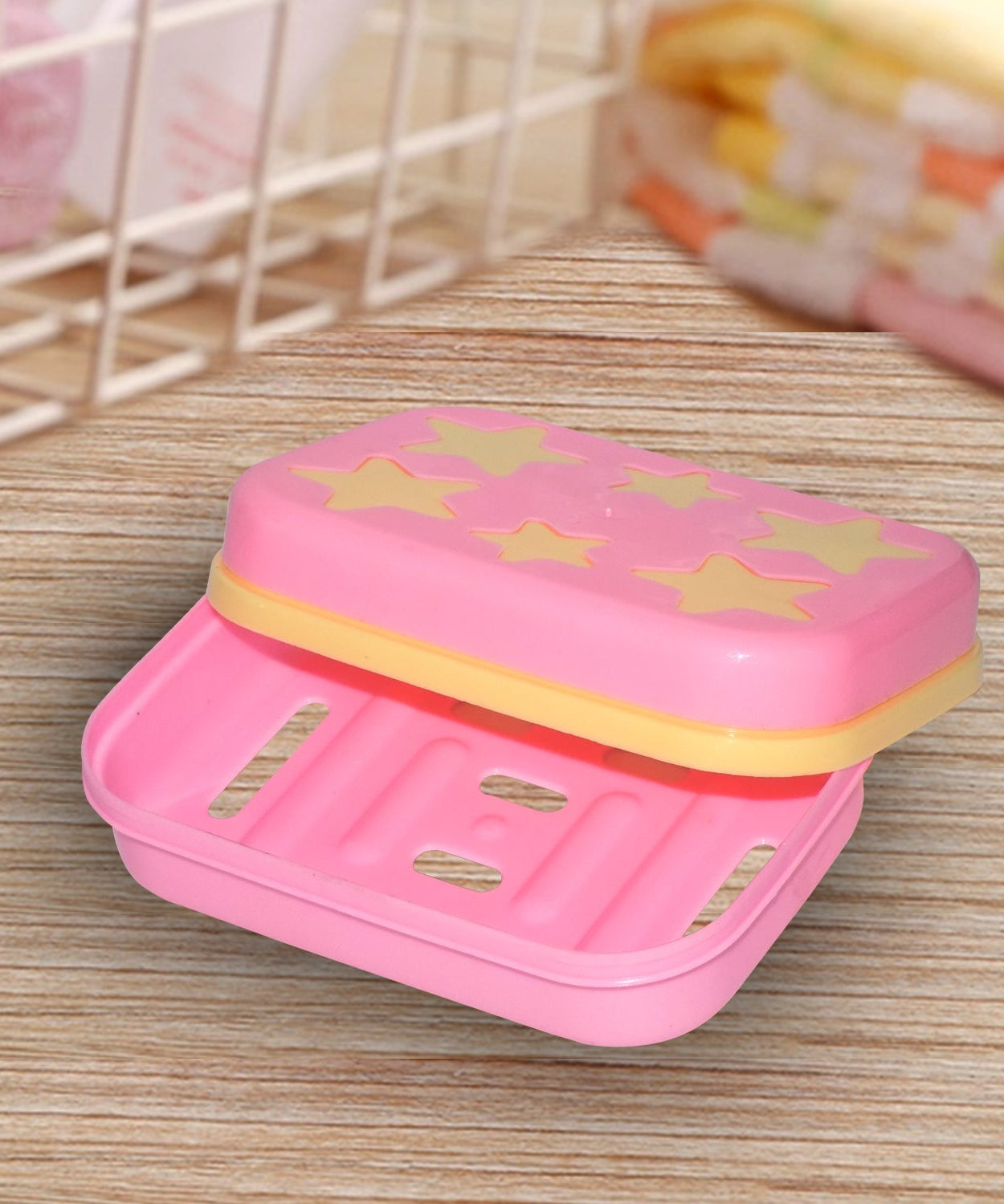 Unique star-shaped soap holder, self-design for modern bathrooms.