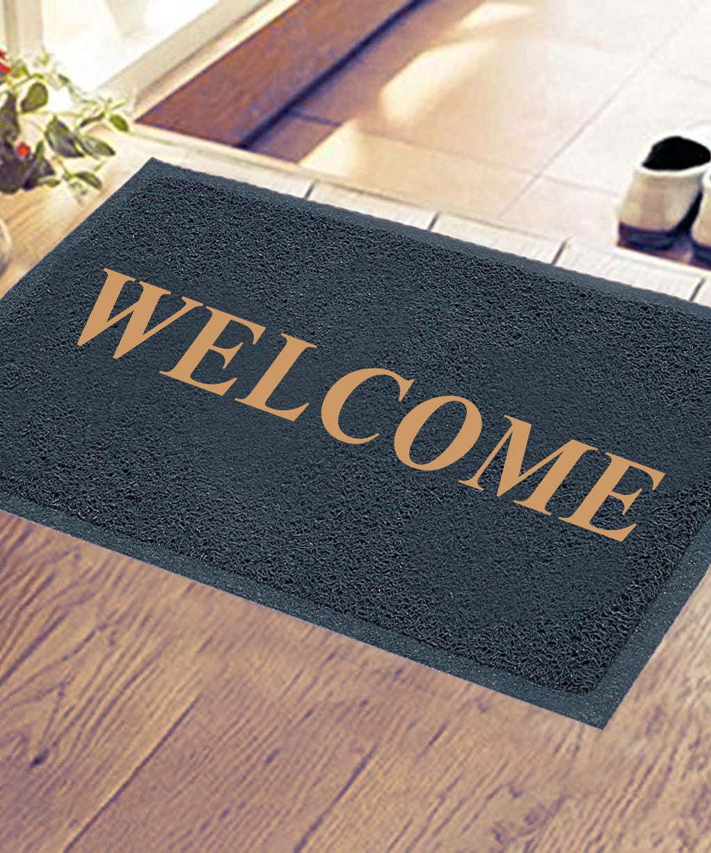 Stylish welcome door mat for work or home entrance.