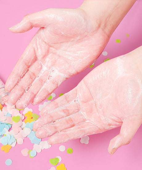 Portable Hand Washing Bath Flower Shape Paper Soap Strips In Test Tube Bottle