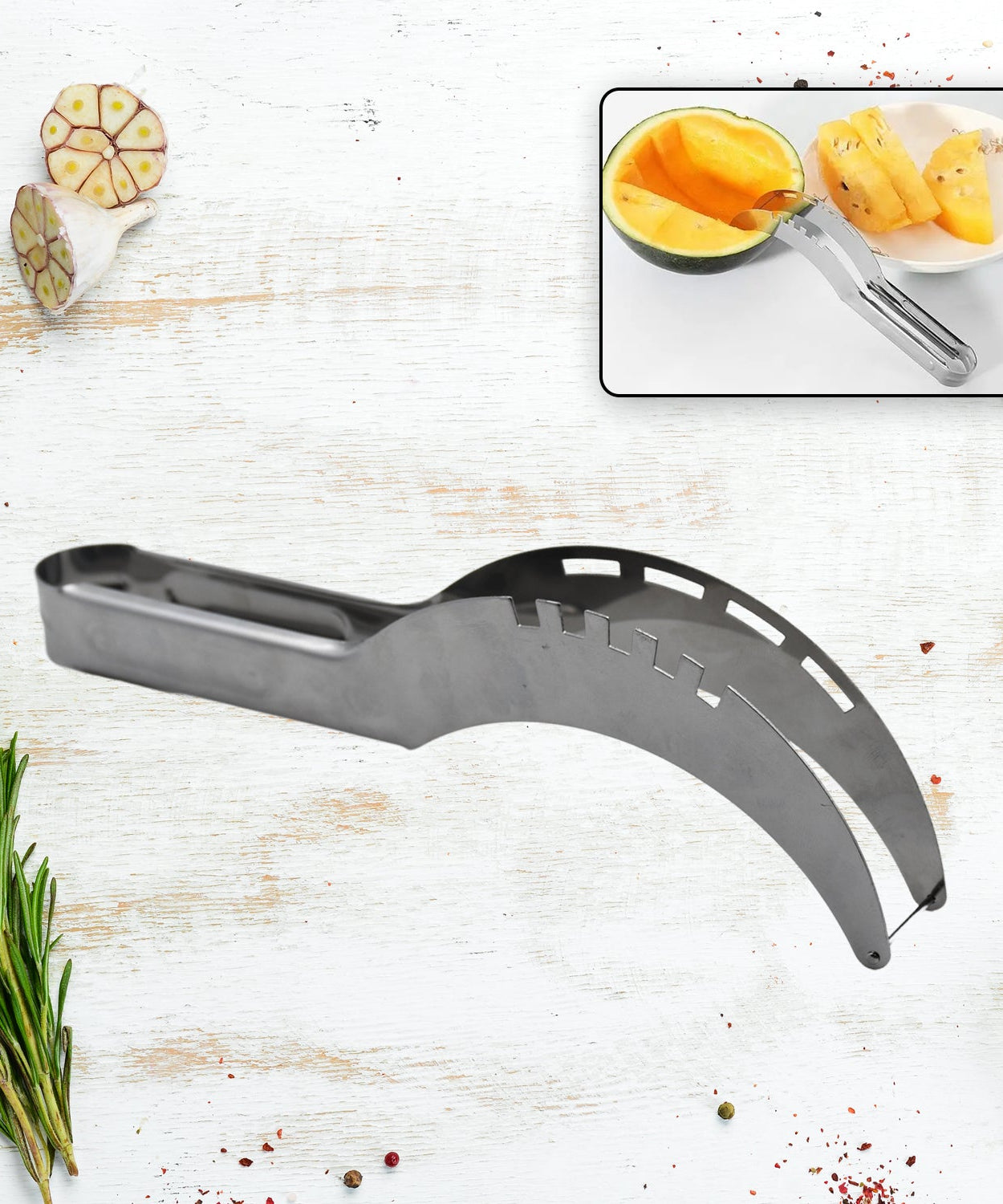 Durable slicer for fruits and vegetables.