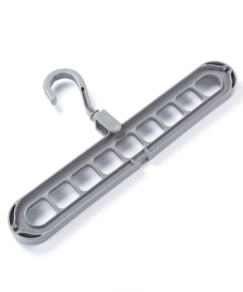 9 Hole Plastic Hanger Hanging hook Indoor Wardrobe Clothes Organization Storage Balcony Windowsill Suit Racks