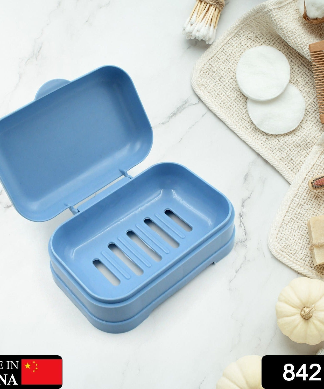 Soap Dish with Drain Soap Holder, Soap Saver Easy Cleaning, Soap Tray for Shower Bathroom Kitchen ,Sabudani (1 Pc)