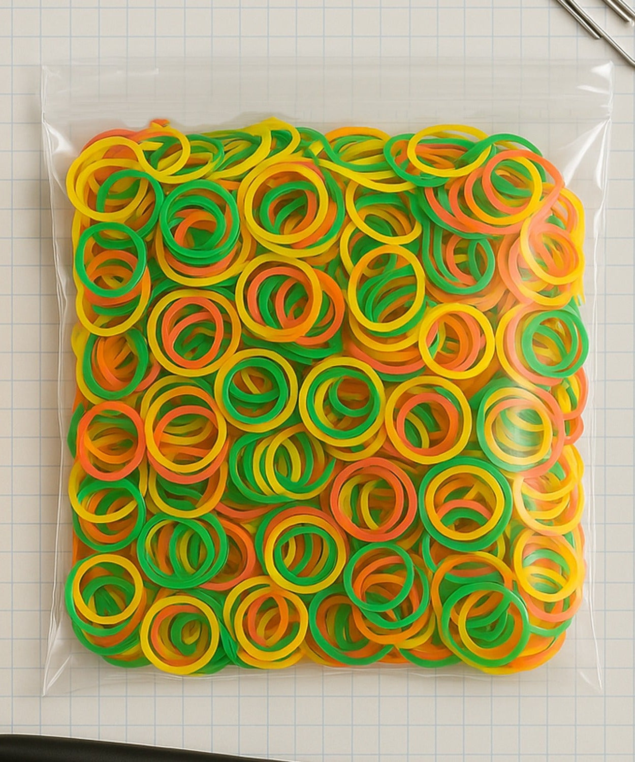 Multicolor Rubber Bands (Elastic & Reusable, Office & Home), Hair accessories