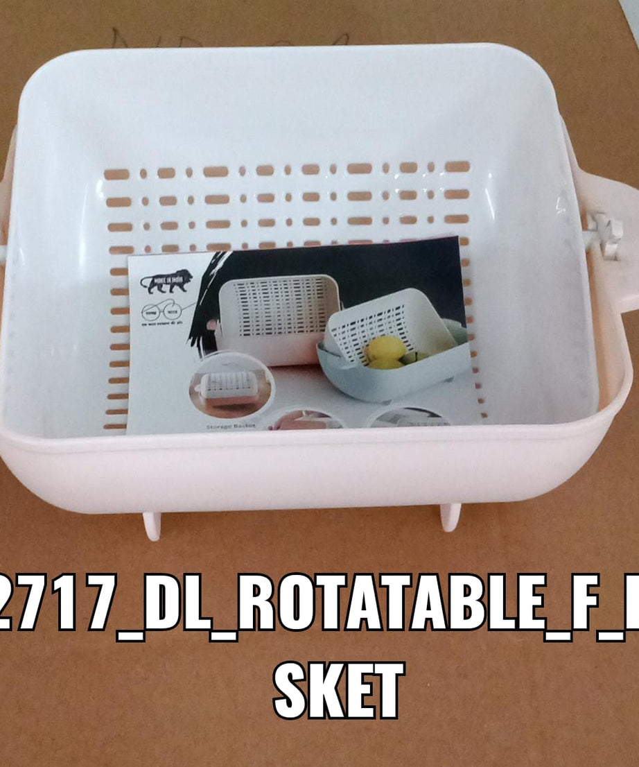 Plastic Rotatable Bowl for Washing Vegetables & Fruits