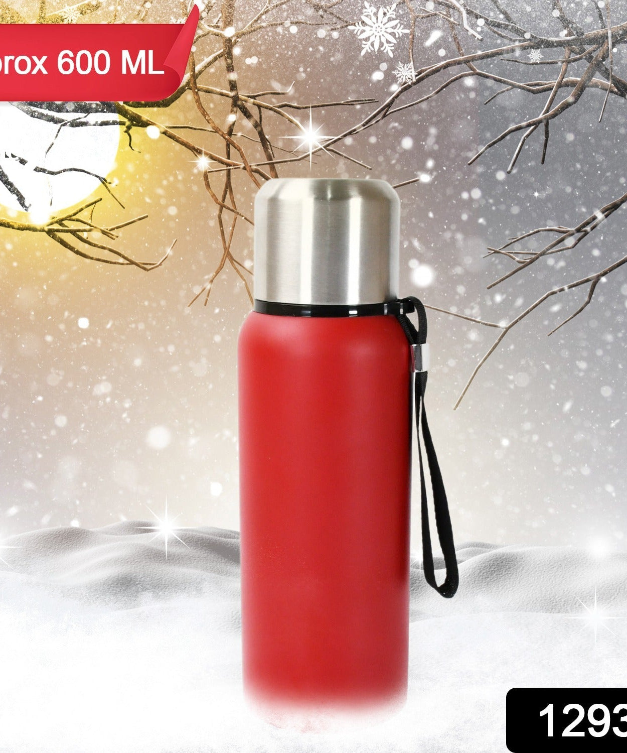 Stainless Steel Water Bottle, Fridge Water Bottle, Stainless Steel Water Bottle Leak Proof, Rust Proof, Cold & Hot Thermos steel Bottle| Leak Proof | Office Bottle | Gym | Home | Kitchen | Hiking | Trekking | Travel Bottle (Approx 600ML)