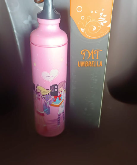 4 Fold Foldable Bottle Summer Umbrella for On-the-Go (1 Pc / Mix Color)