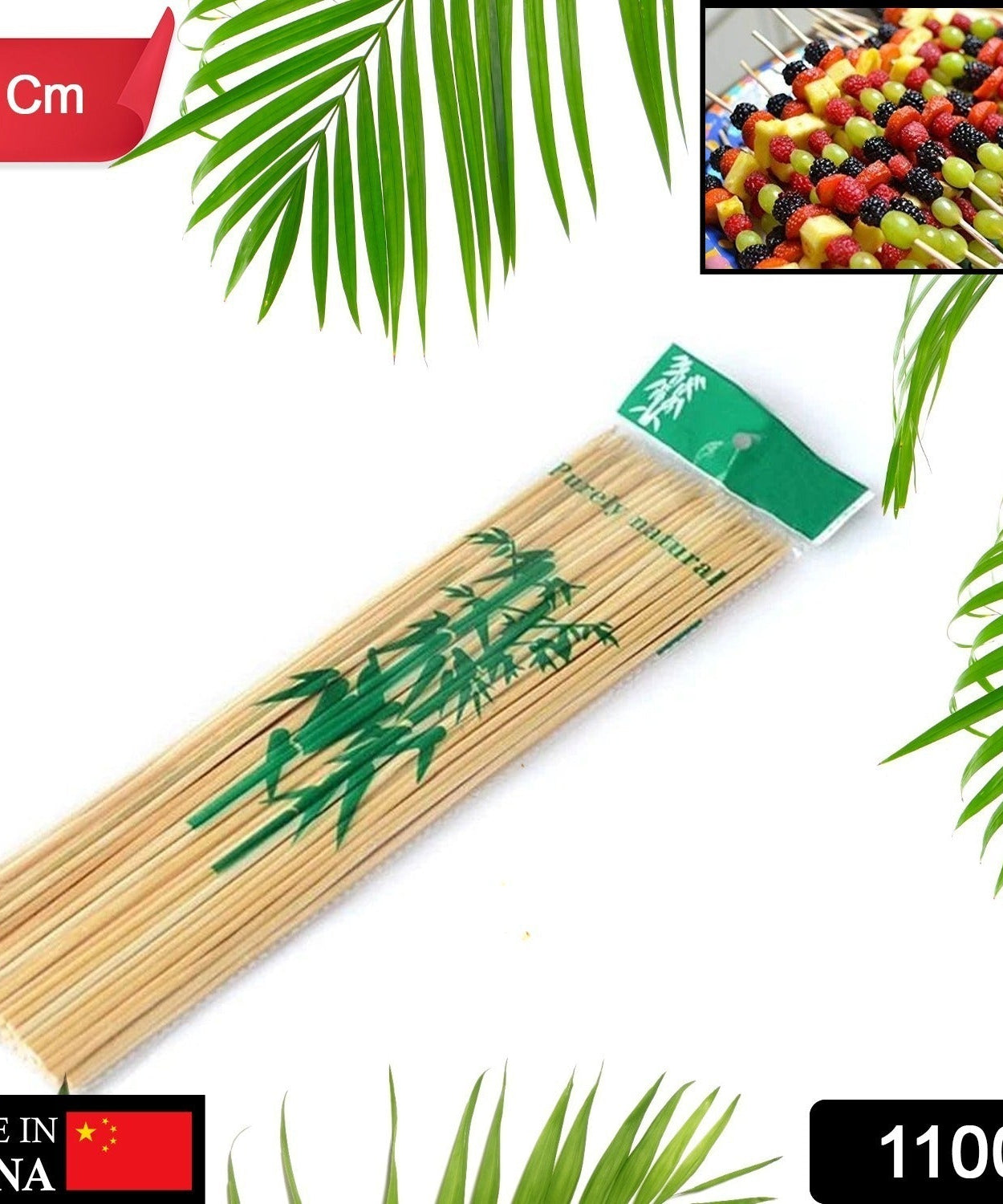 Wooden barbecue sticks for kebabs and shish kabobs.