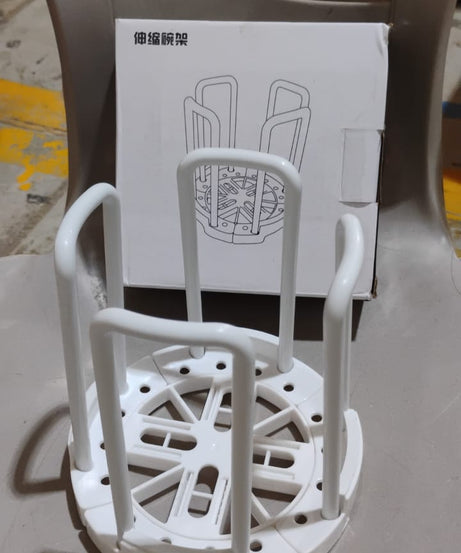 Plastic Bowl Holder Bowl Organizer Drain Rack (1 Pc)