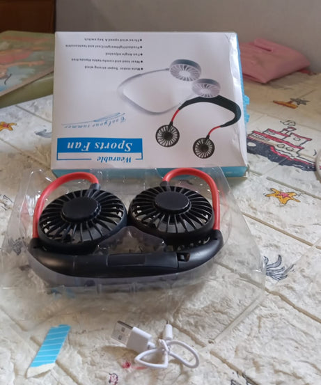 Personal fan with neckband design