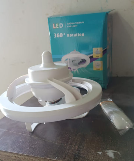 360° Rotation Ceiling Fan Light Smart Fan with Remote Control (1 Pc)