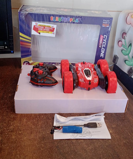 Electroplay Remote Control Car, Double Sided Fast Stunt Car (1 Set)