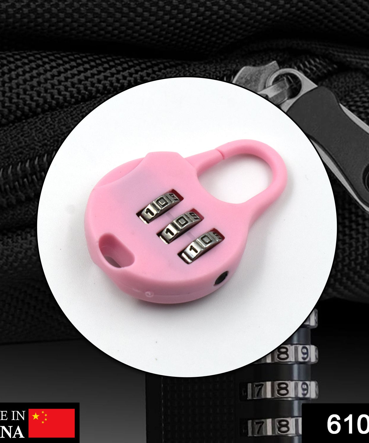 Zipper tool with a 3 digit lock for added security and protection of zipper materials