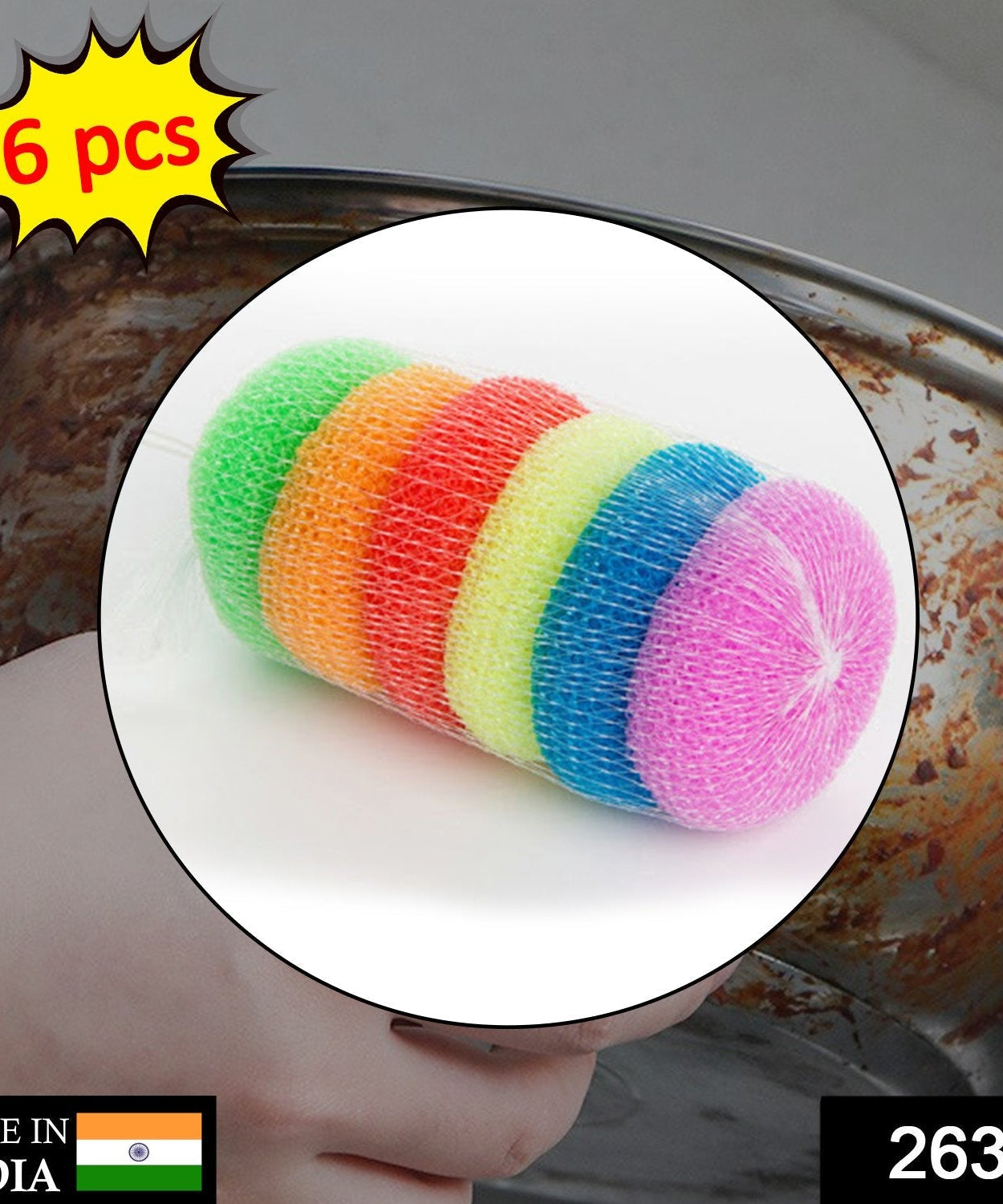 Set of plastic scrubbers