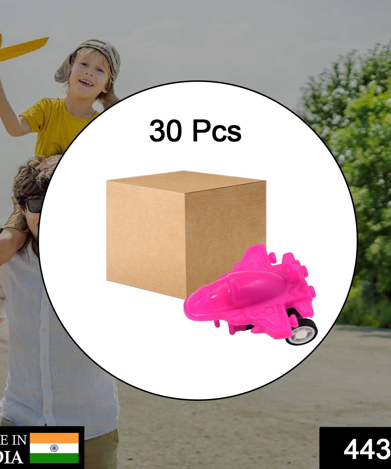 Pull-back mini planes, 30 toys for children