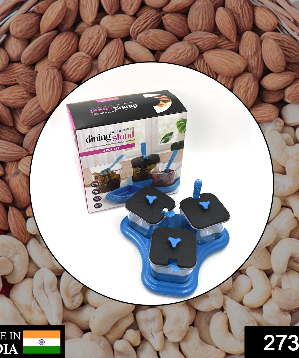 Dining set for food and desserts.