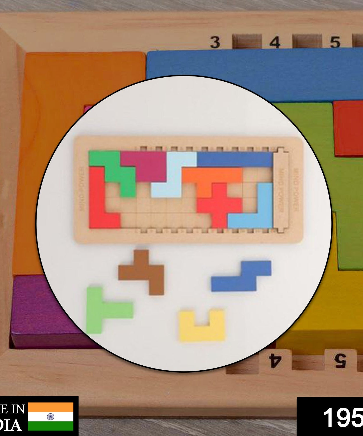 wooden mind game pieces for interactive play and cognitive development.