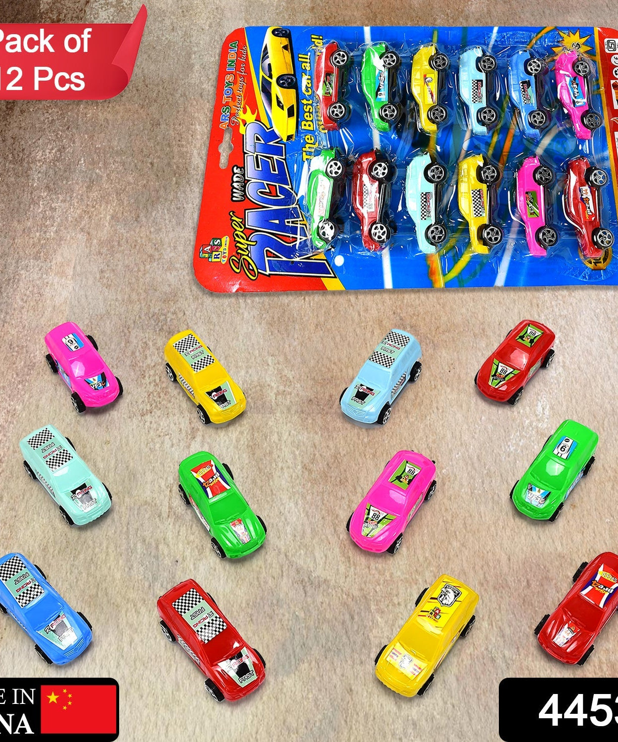 Pull push city car toy set for kids