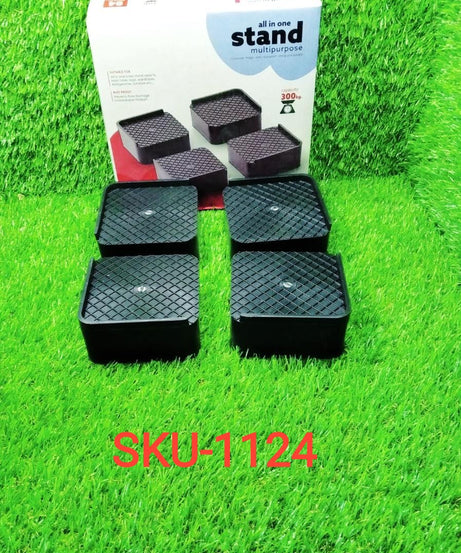 Complete set of heavy-duty base stands for various furniture and appliances.