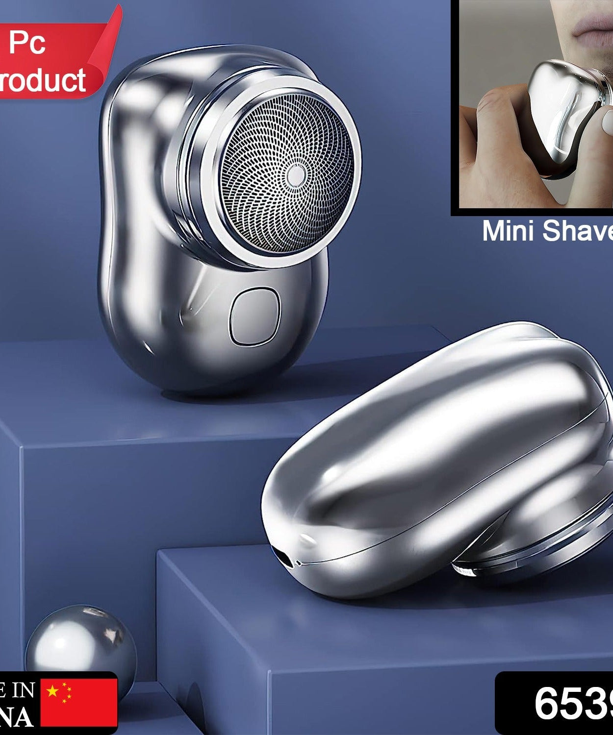 Wireless portable beard and hair razor.