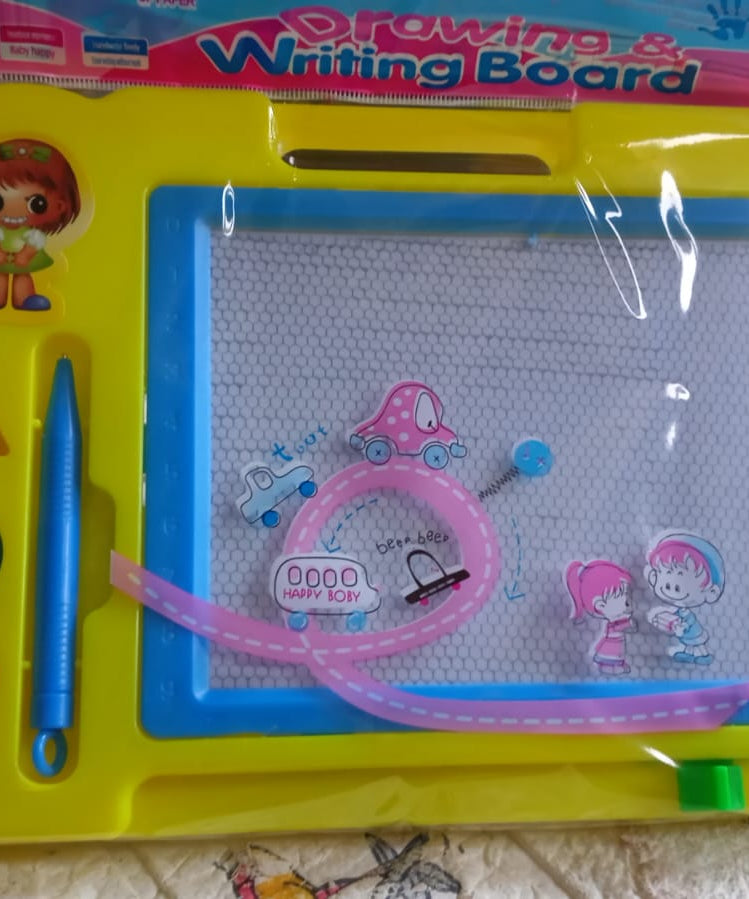 Children Magic Slate Pen Doodle Pad Erasable Drawing Easy Reading Writing Learning Graffiti Board Kids Gift Toy Magnetic Painting Sketch Pad for Baby Children (1 Pc Mix Color)