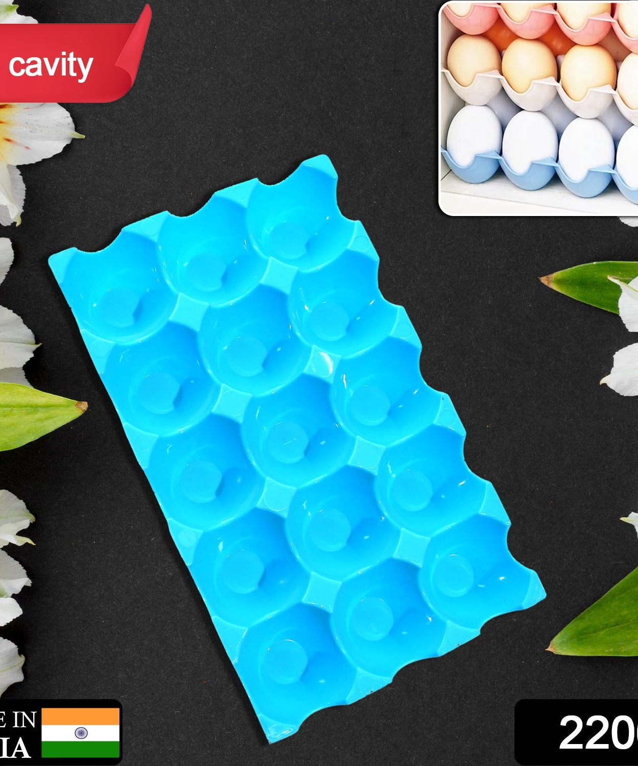 Storage tray for 15 eggs