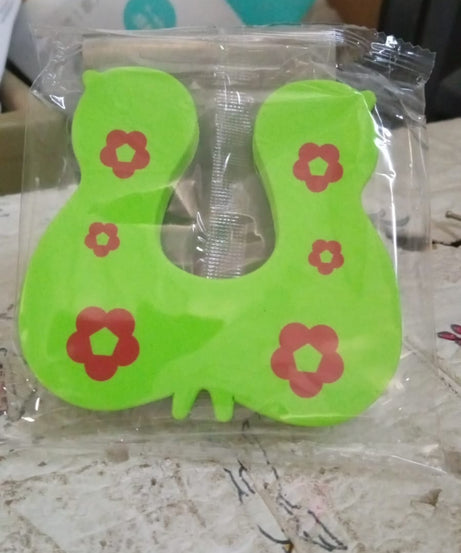 Baby door stopper, animal safety design, prevents door slamming and pinching