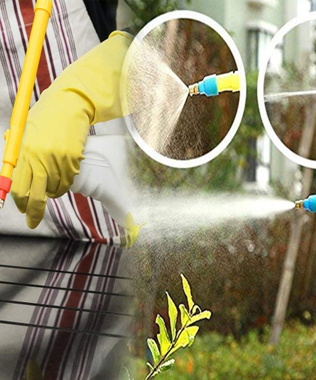 Adjustable sprayer for plants and car wash.