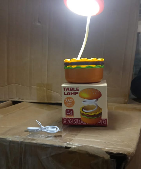 Burger Delight: Folding LED Night Lamp (1 Pc)