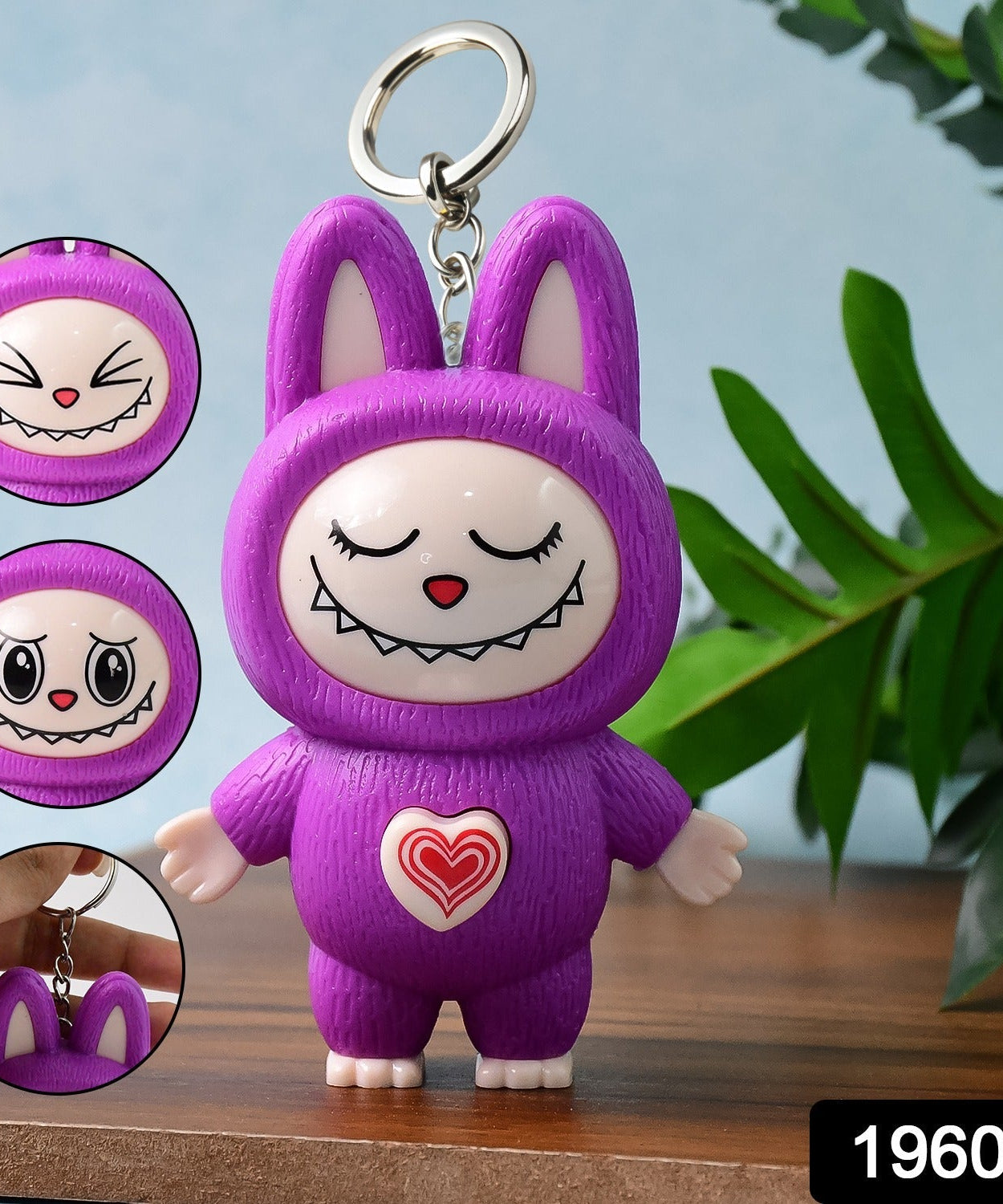 Cartoon Character Face Changing Keychain Toy