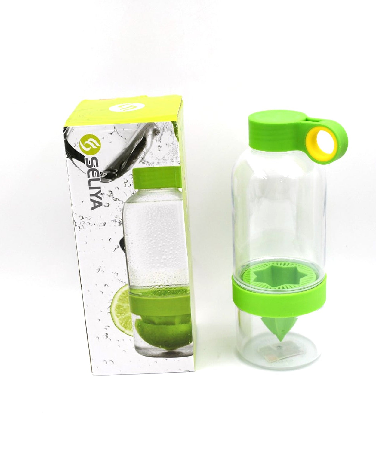 Fruit infuser bottle for refreshing juice.