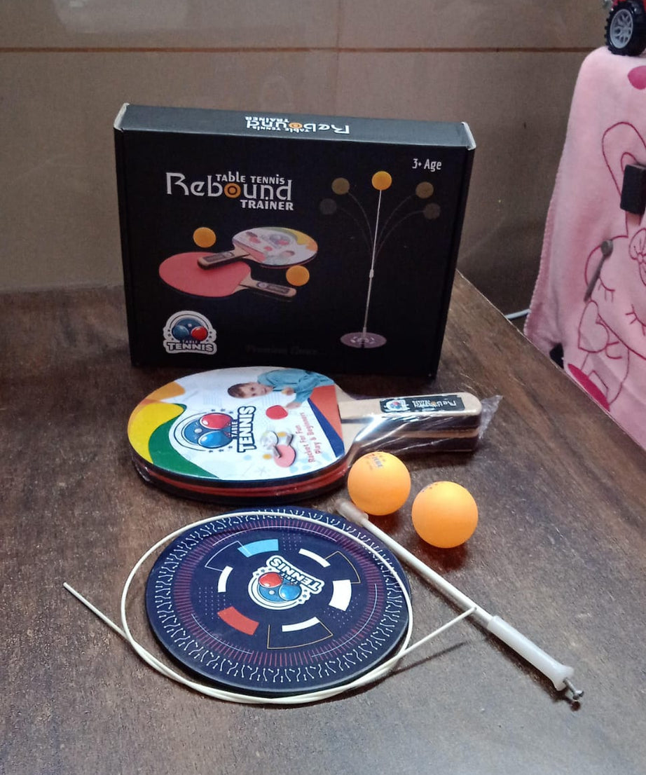 Portable Wiff Waff Rebound Table Tennis Trainer Set (1 Set)