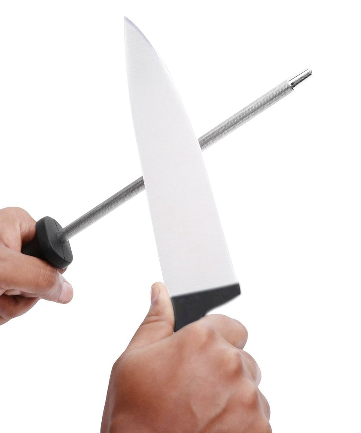 8-piece knife set with a focus on knife handles and blades