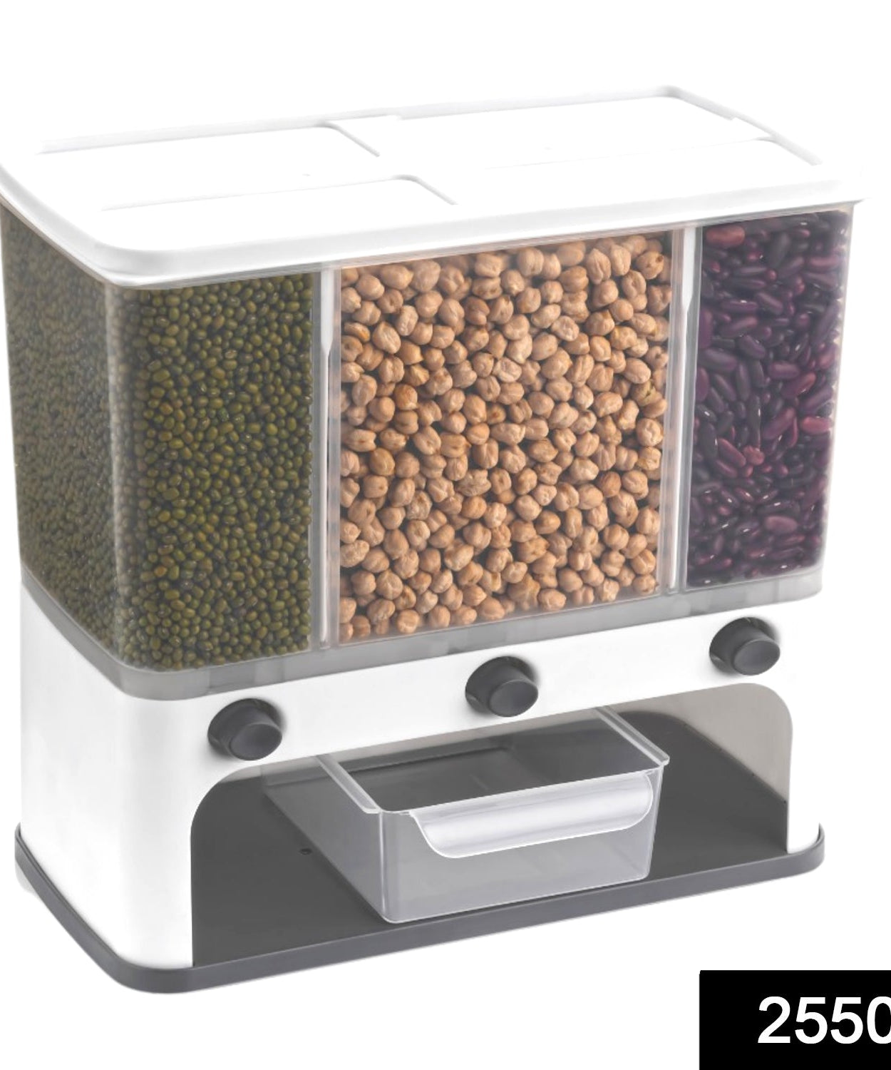 easy flow cereal dispenser with push button