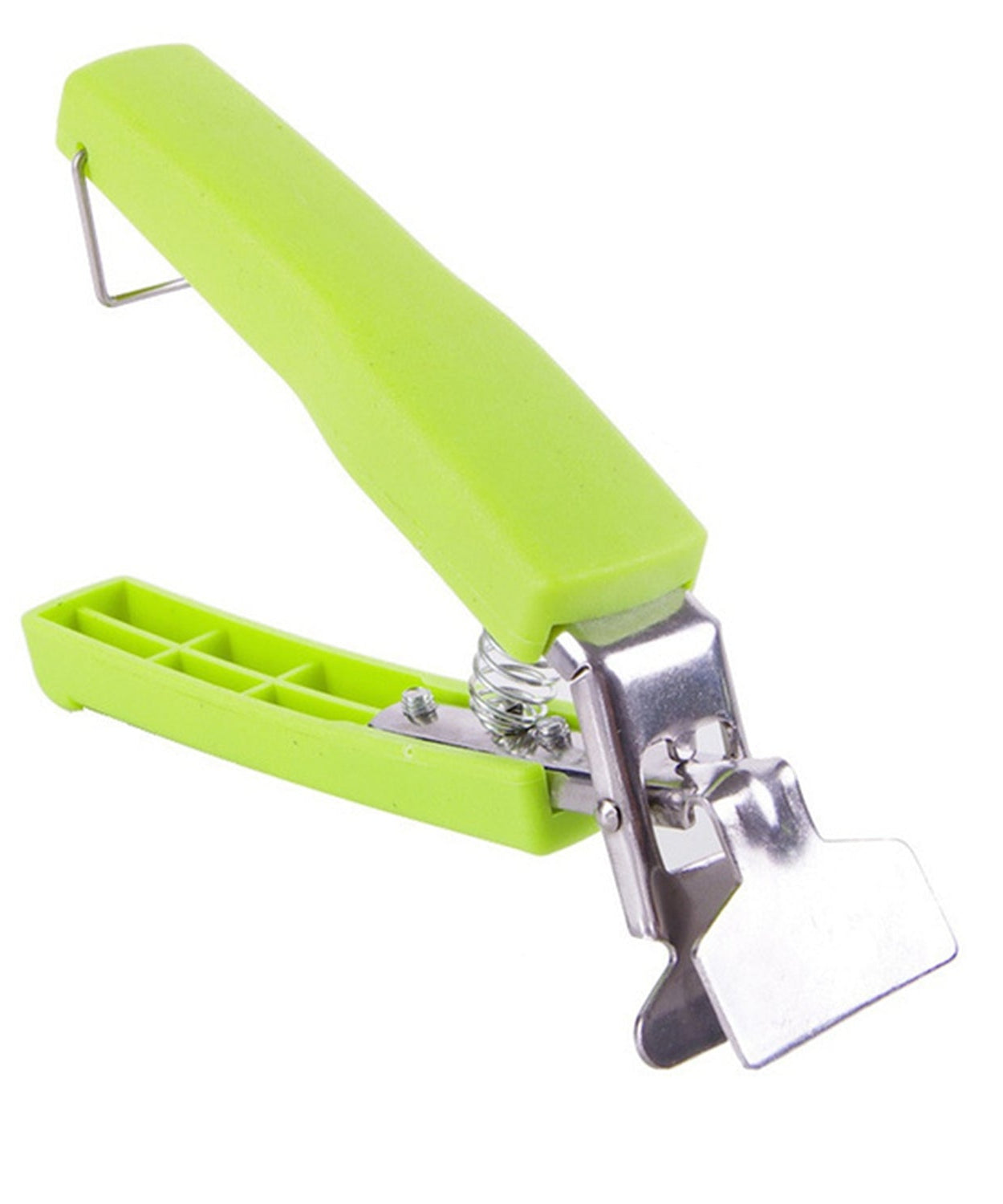 Side view of stainless steel plate showing its anti-scald feature.