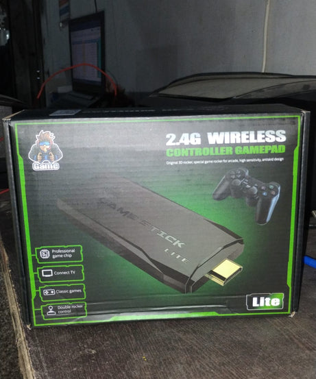 Wireless Controller Gamepad with 10,000+ Games, 4k Ultra HD Game Sticks Output, and 2.4GHz Wireless Controller Video Games with 64gb Memory Card (1 Set)