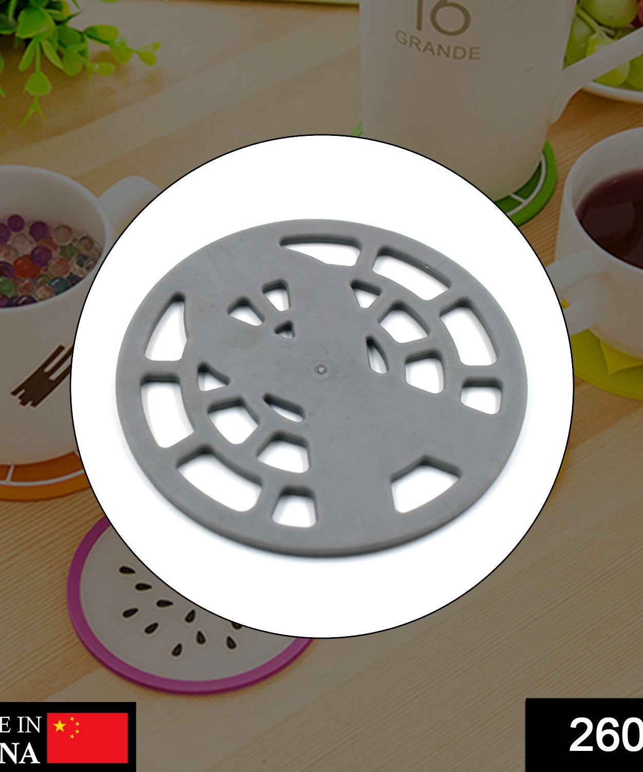 Fancy silicone coaster