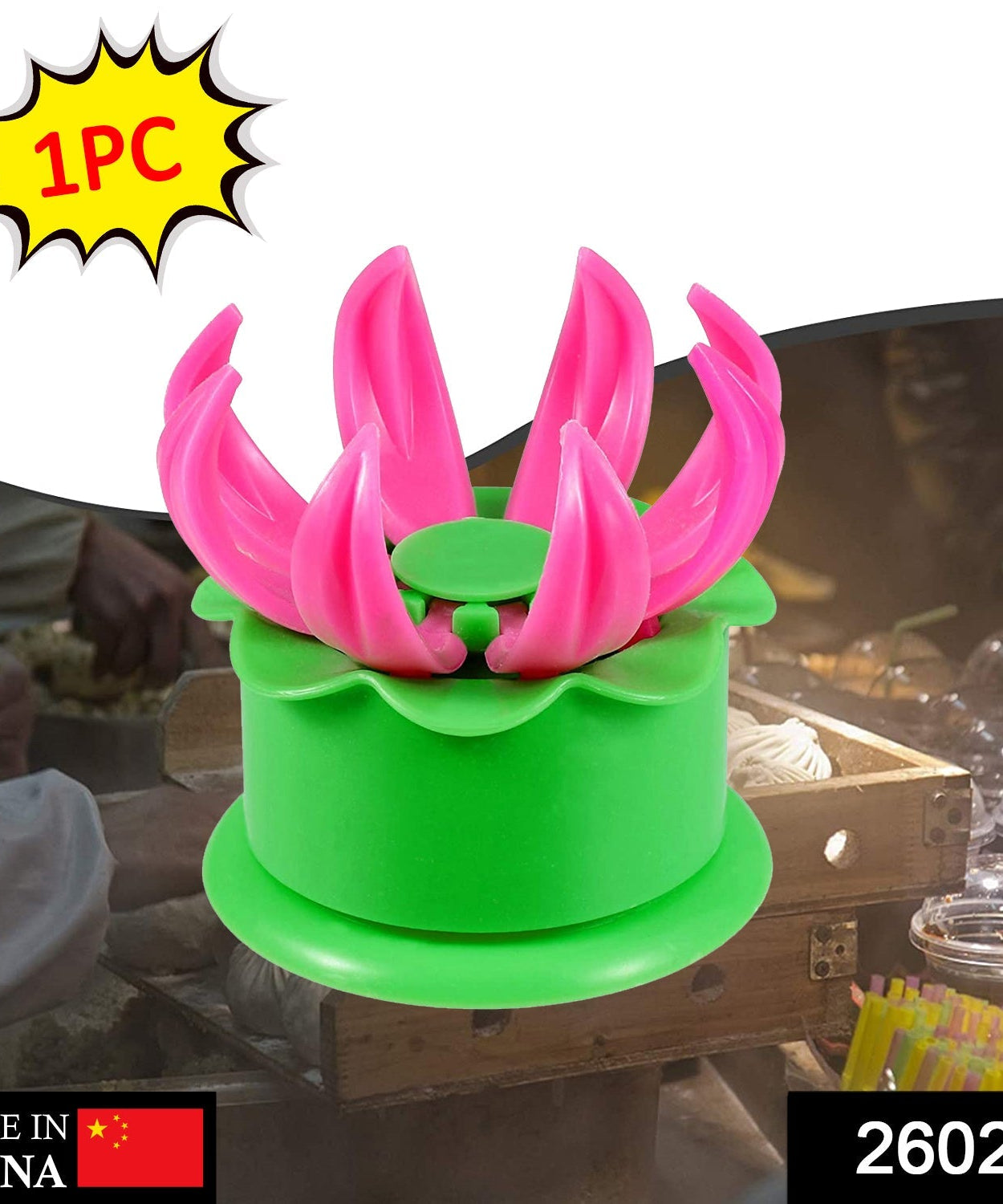 Plastic mold set for making momos and filling with ease.