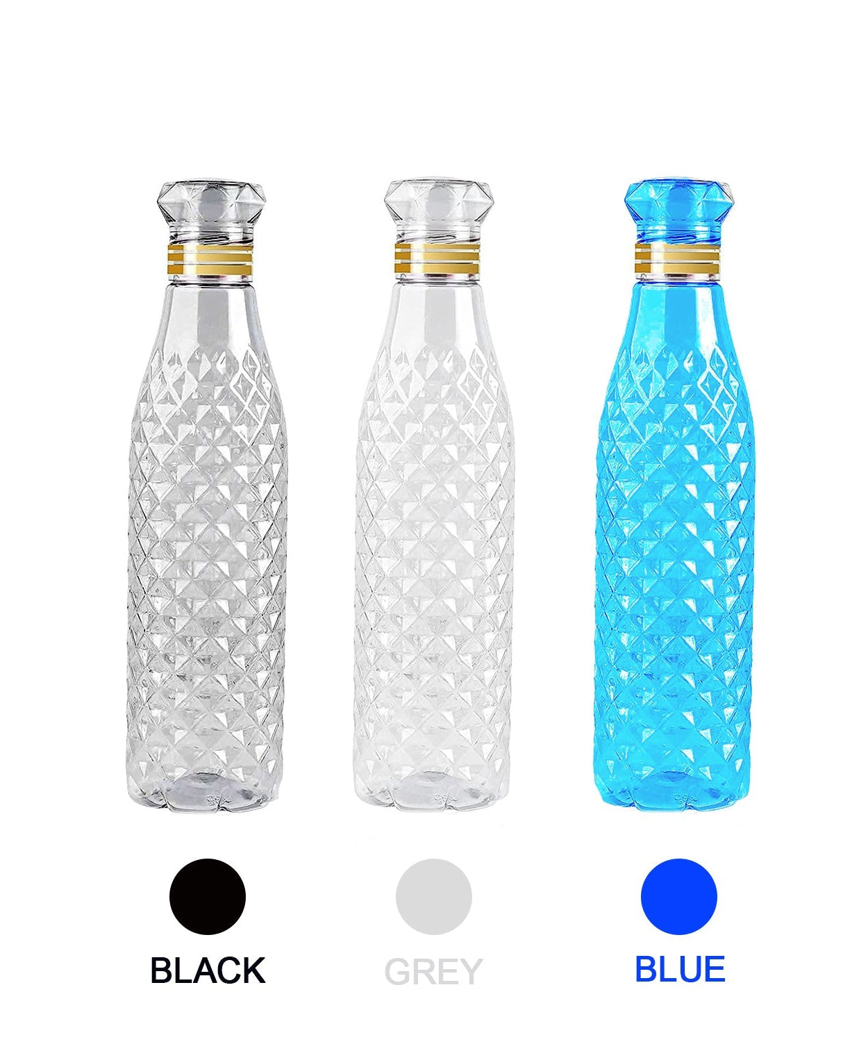 Modern diamond cut water bottle for versatile use