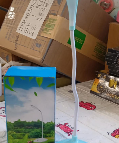 Stylish LED table lamp with touch switch for reading and study