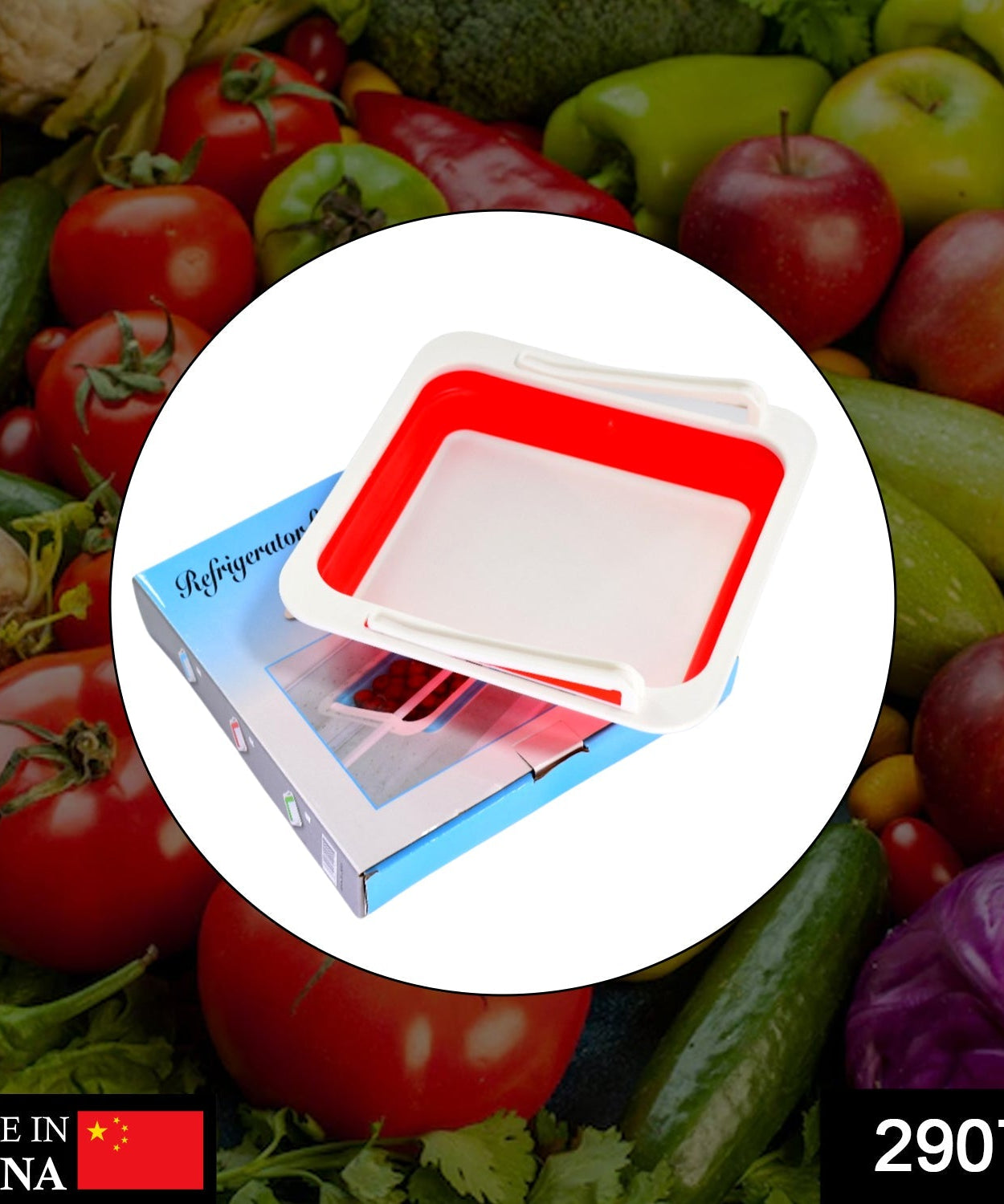 Sliding storage basket for fridge