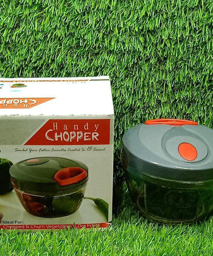 Portable hand food chopper, easy to clean and store