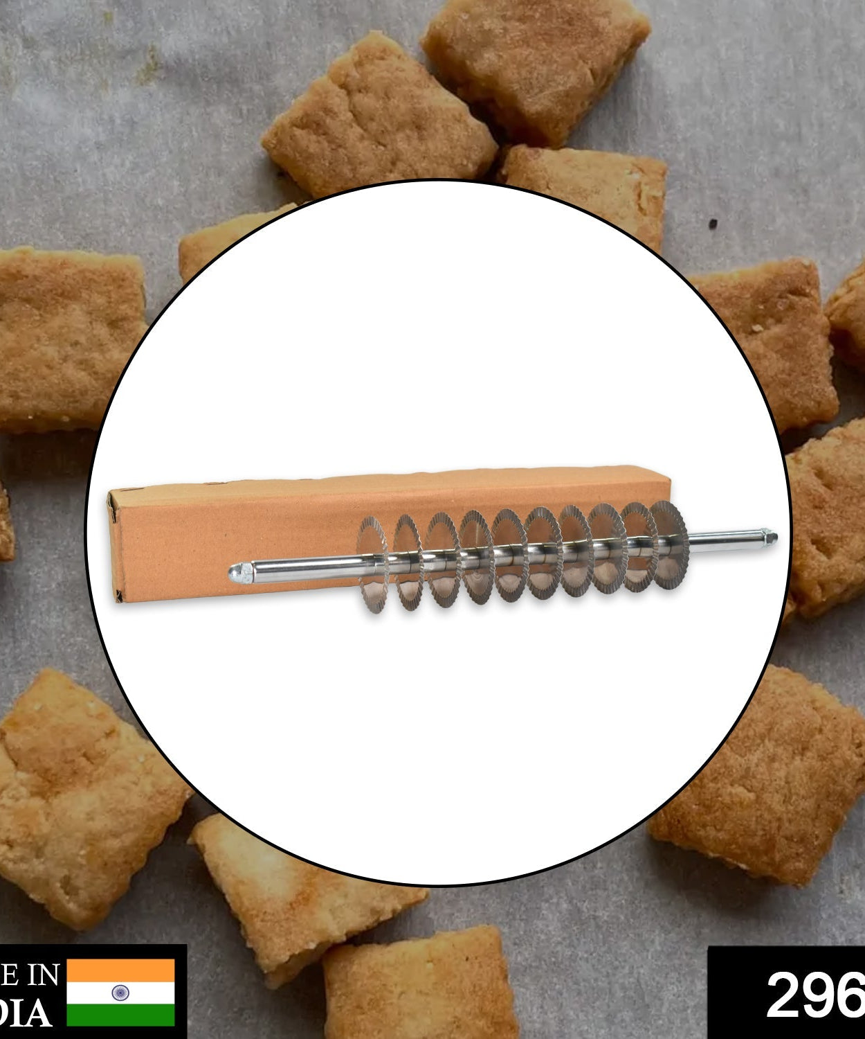 Dough cutting tool for kitchen use, ideal for baking
