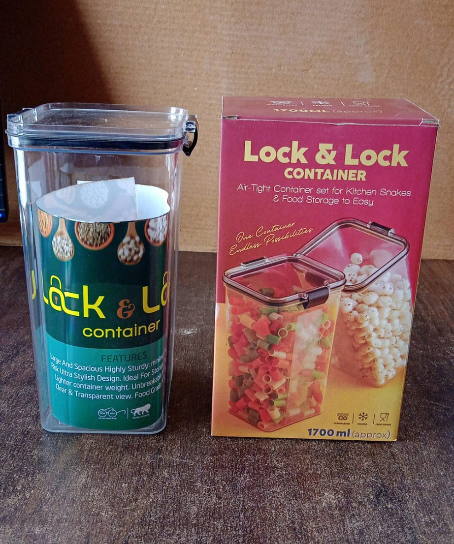 1700 ML Airtight Lock & Lock Plastic Storage Container (1 Pc)