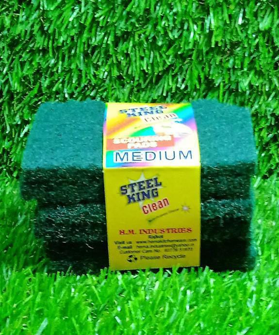 Aqua green scrub sponges, ideal for kitchen and household cleaning.