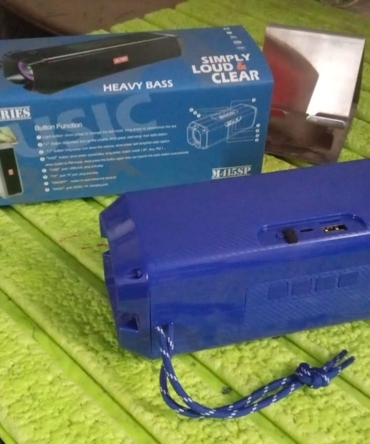 Portable Wireless Rechargeable Speaker Bluetooth Speaker (1 Pc)