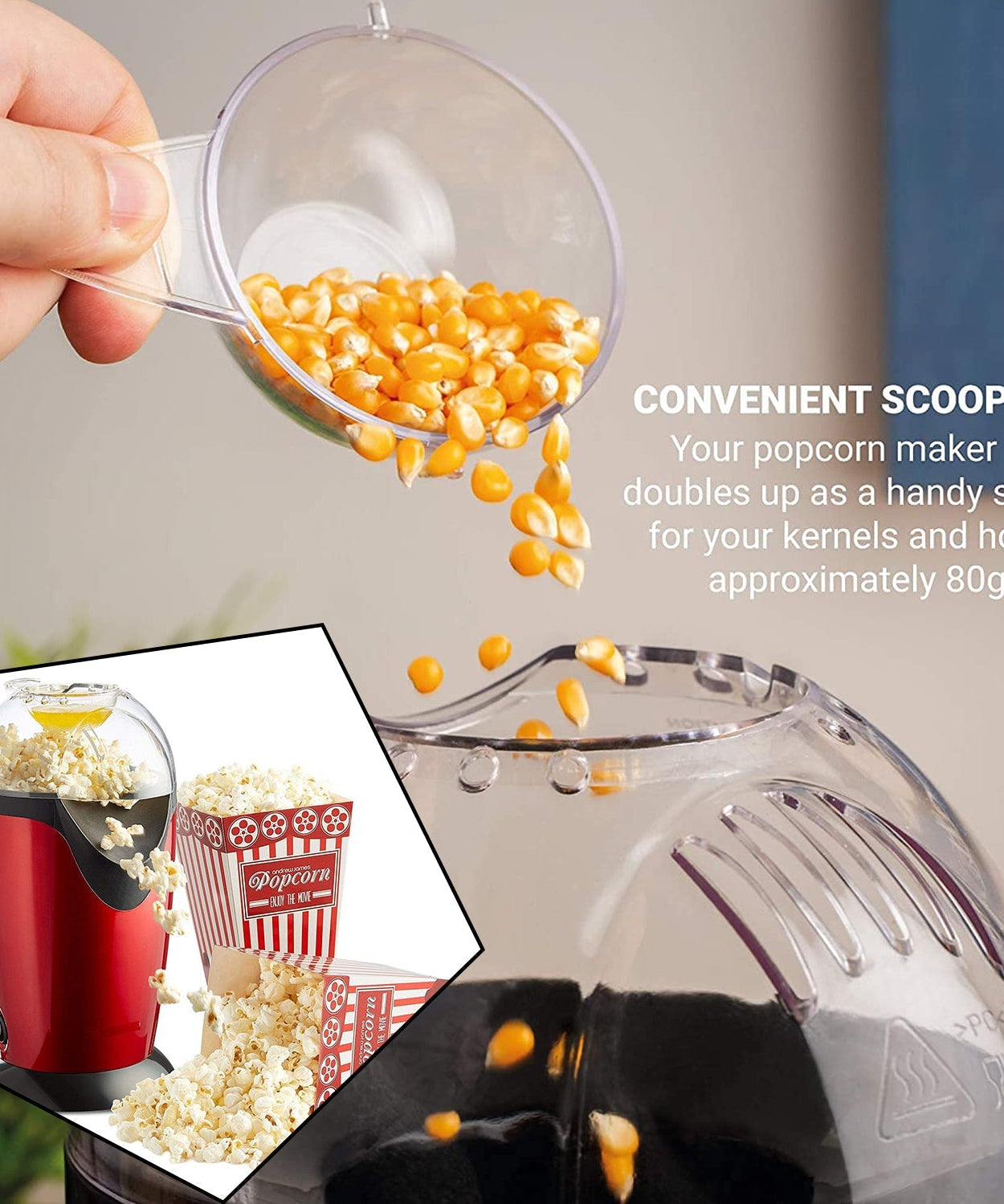 corn maker with corn in a bowl