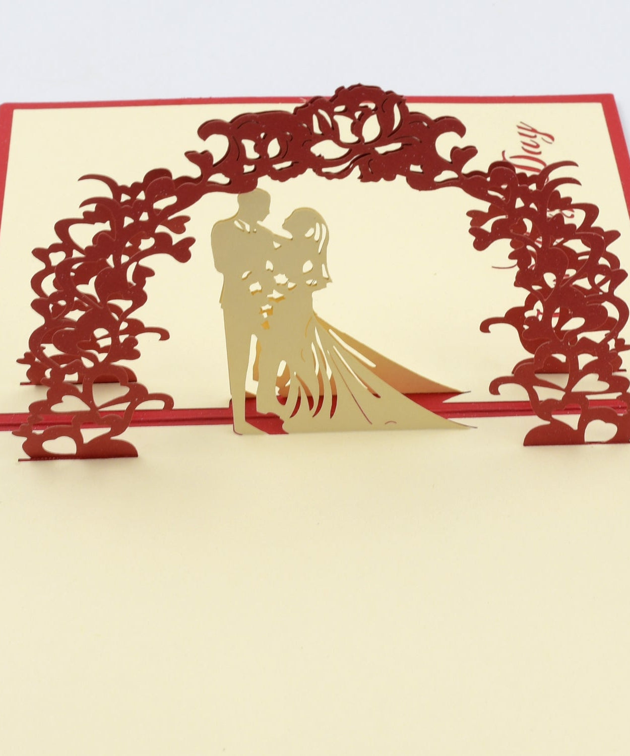 Unique 3D -Up Wishing Card (Wedding): 1 Pc