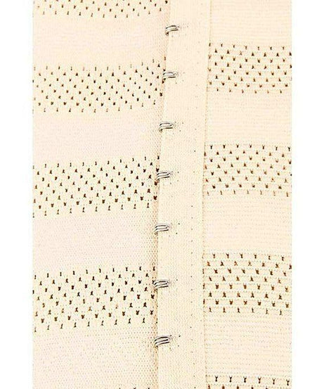 Adjustable waist cincher belt with double hooks for effective shaping and support, large size.